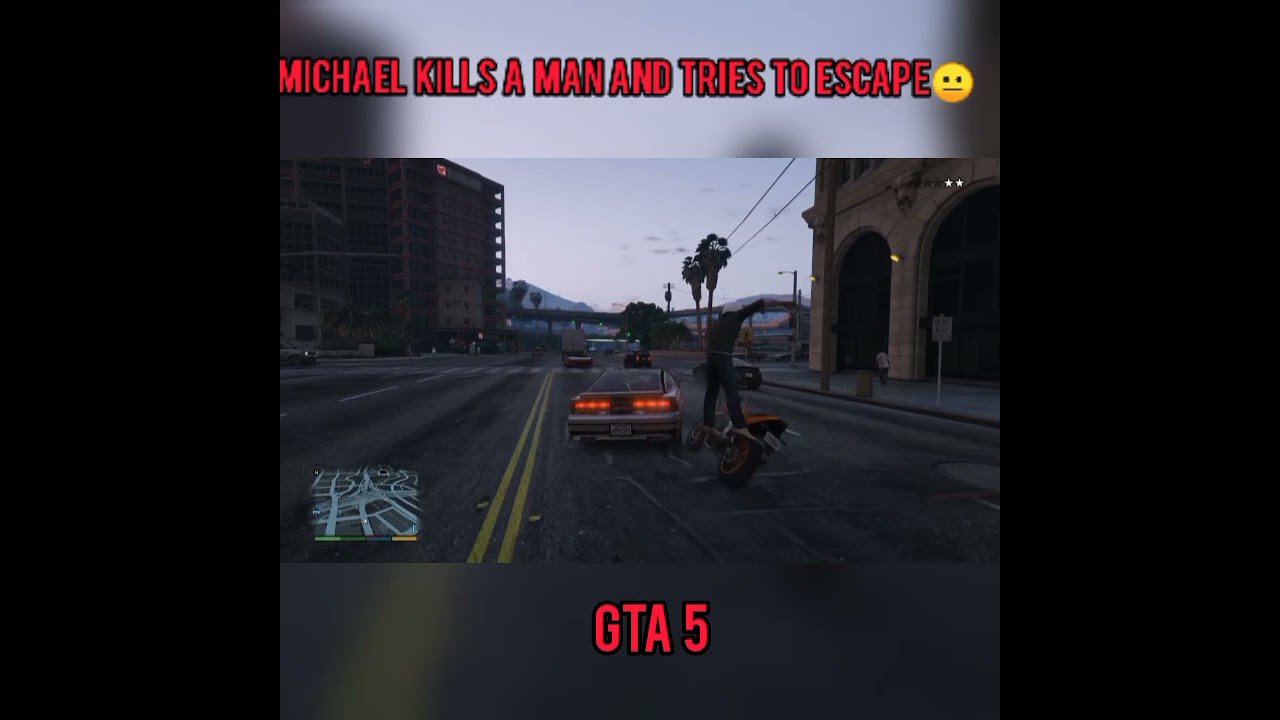 GTA 5 MICHAEL KILLS a Man And Tries To ESCAPE😐 FAILED 