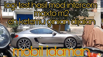 Test suara intercom maxto m2 sesudah di mod dibawa riding pake motor || siangmori motovlog.