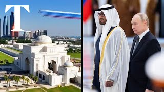 Vladimir Putin receives grand welcome in Abu Dhabi