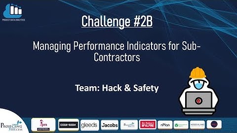 (1st Place) Challenge 2B: Managing Performance Indicators for Sub-Contractors