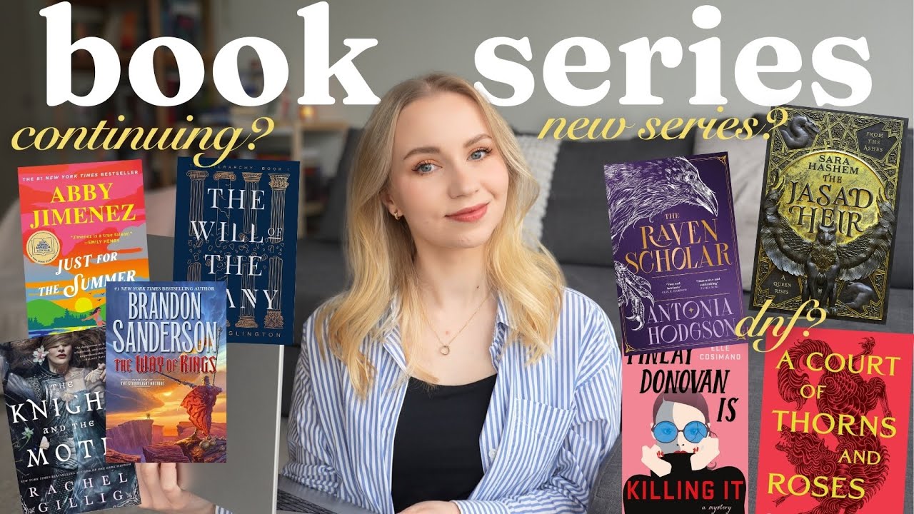 ОБЗОР КНИЖНЫХ СЕРИЙ 📚 все книжные серии, которые я сейчас читаю, книги, которые я не дочитала, мо...