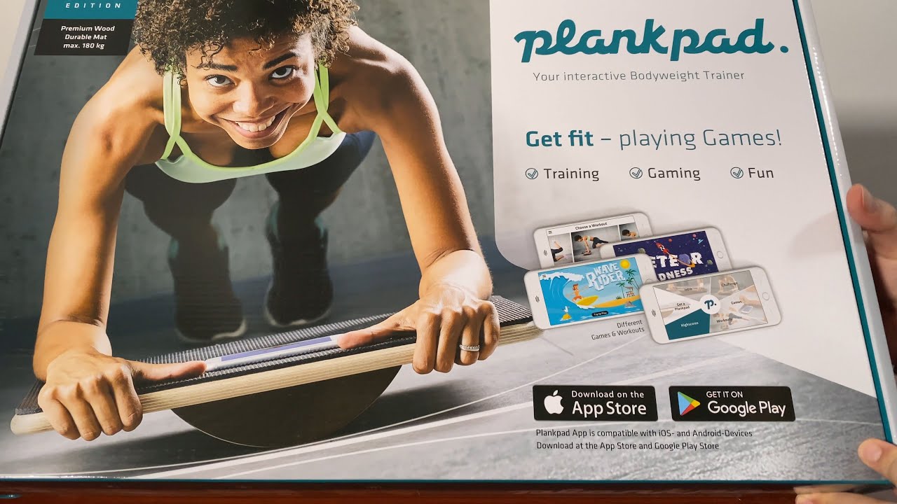 with matching app for S Fit for Fun plankpad interactive full body trainer 