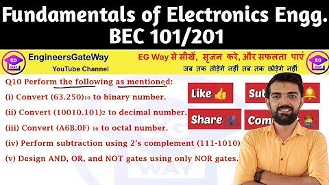 💥 AKTU🔥UNIT 4 - Fundamental of electronics engg. Number System PYQs B.TECH 1 Year #kmap #bec201