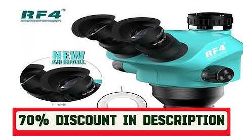 A must-have product! RF4 7-50X Trinocular Continuous Zoom Stereo Microscope WF10X/22mm Eyepiece Su