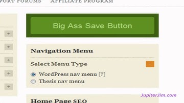 Create a Navigation Menu with Thesis Theme 1.8 and WordPress 3.0.1
