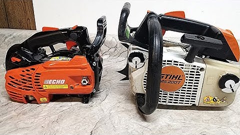 Ported Echo 2511t vs Stihl Ms200t !!!! In tree Saws