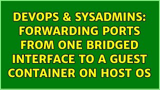 DevOps & SysAdmins: Forwarding ports from one bridged interface to a guest container on host OS