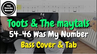 Toots & The Maytals - 54-46 Was My Number - Bass cover with tabs