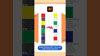 Adobe Illustrator 2027 - How to Get Color Values in One Click  #vipulgraphics #illustrator