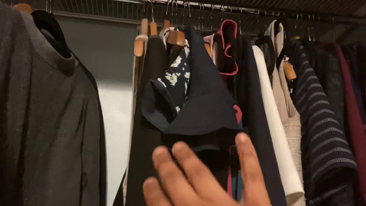 Closet/wardrobe organization tour USA in Tamil YouTube