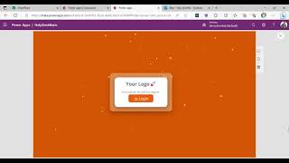 Dynamic background of lights - Orange - Component Power Apps