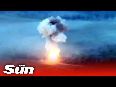 Russian tank destroyed by Ukraine forces with US-made missile