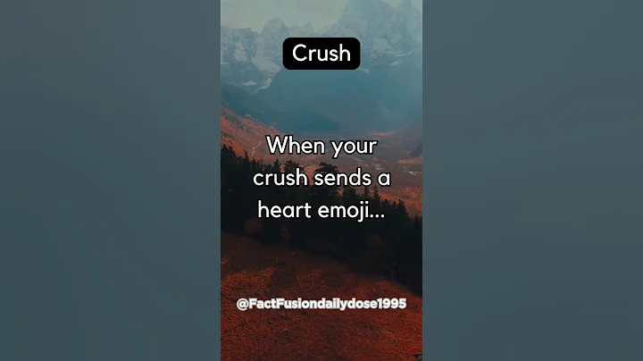 When your crush sends a heart emoji | #crush #facts #shorts
