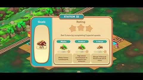 Merge Train Town #Station 32 get 3 stars