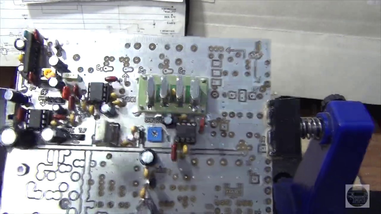 Самодельный трансивер на 40 м. Плата, слесарка. - YouTube