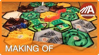 Making of - The Settlers of Catan in 10,000 Dominoes!