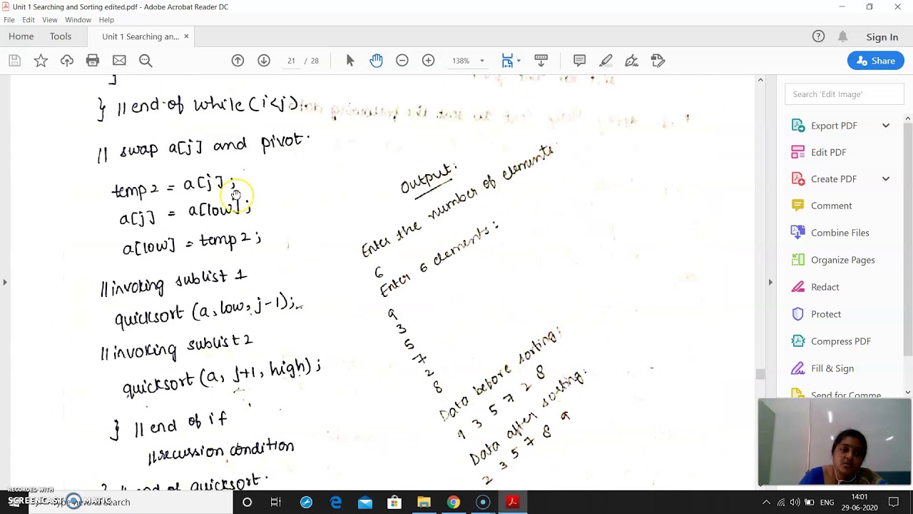 quick sort program - YouTube