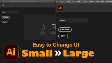 How to change small to large interface in illustrator | Tamil | Adobe Illustrator Tutorial