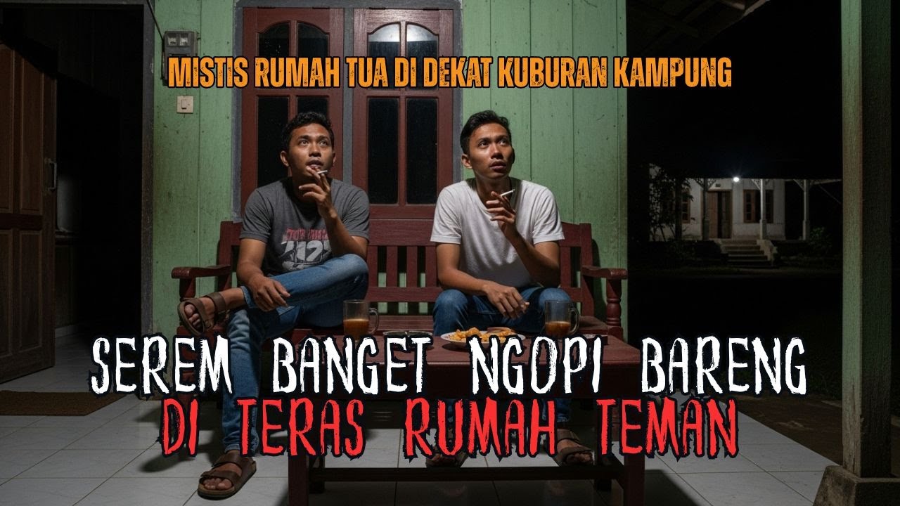 NONGKRONG MALAM DI RUMAH TEMAN BISA SEREM BEGINI! MISTIS RUMAH TUA DI SAMPING KUBURAN KAMPUNG