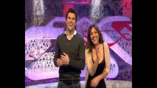 TV Presenter: Miquita Oliver Leans Over Cleavage