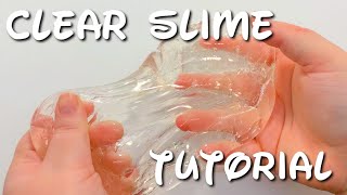 EASY CLEAR SLIME TUTORIAL 2020!! Vlogmas day 22
