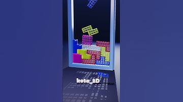 Tetris Softbody Mesh / Blender Animation 062 #softbody #games #tetris #gaming #animation #puzzle