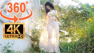 VR360 GIRL: Photo shoot of the bride in a transparent dress | 투명한 드레스를 입은 신부의 사진 촬영