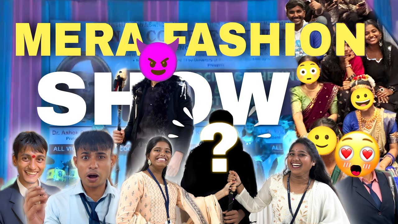 MERA FASHION SHOW🫣🥰|| BNN COLLEGE ||BHIWANDI ||​⁠VLOG -19