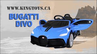Bugatti Divo 12V Licensed Kids Ride On Car With Remote Control Buggati Divo Licensed 12v Battery Electric Ride On Car For Kids With Parental Remote Control