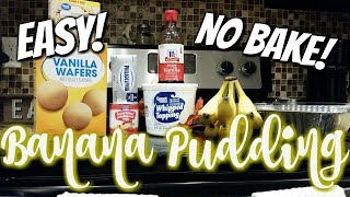 BANANA PUDDING~EASY NO BAKE~FOODIE FRIDAYS!