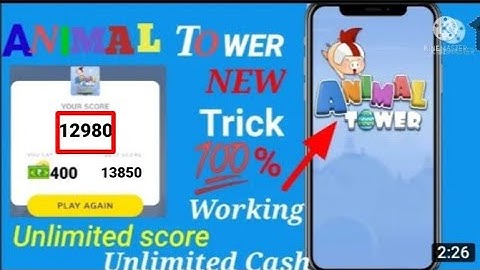 MX Player Animal Tower new game hack trick || Unlimited score auto win trick || #AnimalTowergame