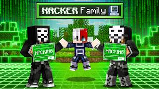 Adopted By A HACKER FAMILY In Minecraft!