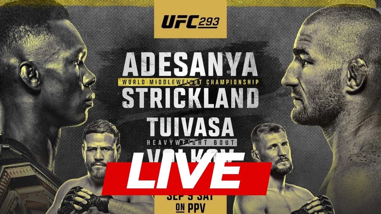 UFC 293 Israel Adesanya vs Sean Strickland LIVE STREAM