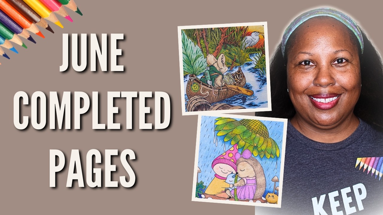 Completed Pages | June 2026 Adult Coloring Reflection