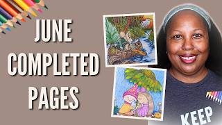 Completed Pages | June 2026 Adult Coloring Reflection