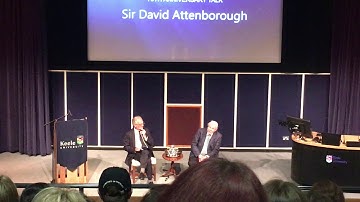 The Sir David Attenborough Talk at Keele University.