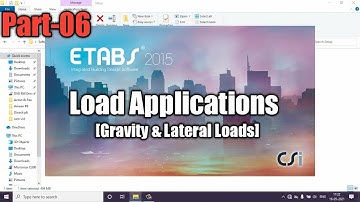 Load Applications In Etabs | Gravity & Lateral Loads