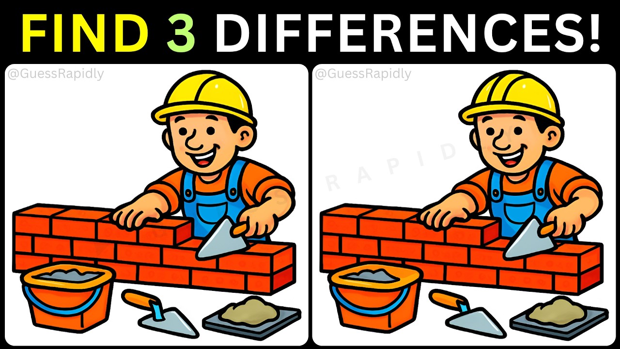 🧠Только гениальные умы найдут все три🔍【#494 Головоломка: найди 3 отличия】