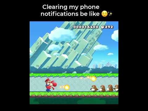 Clearing my phone notifications be like #NewSuperMarioBrosU #NSMBU #WiiU #MarioWiiU