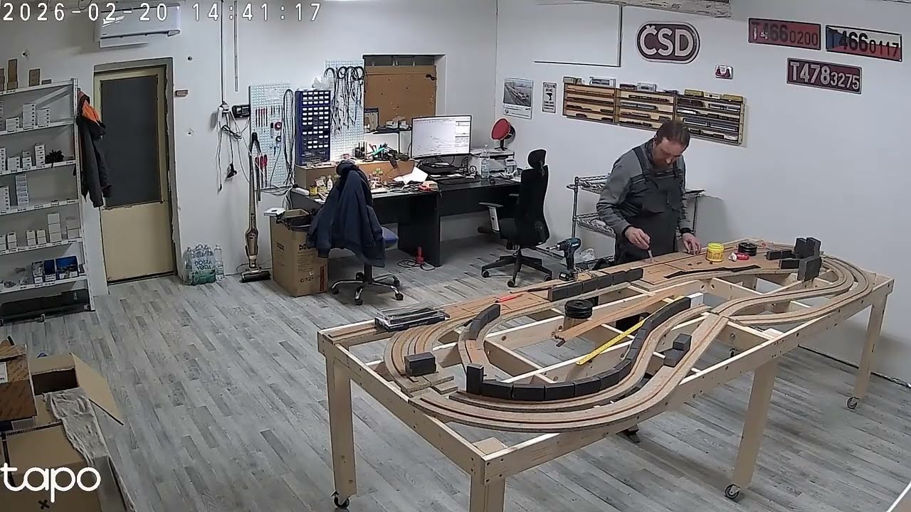 Kolejiště H0 320x120 cm - Průběh prací 1