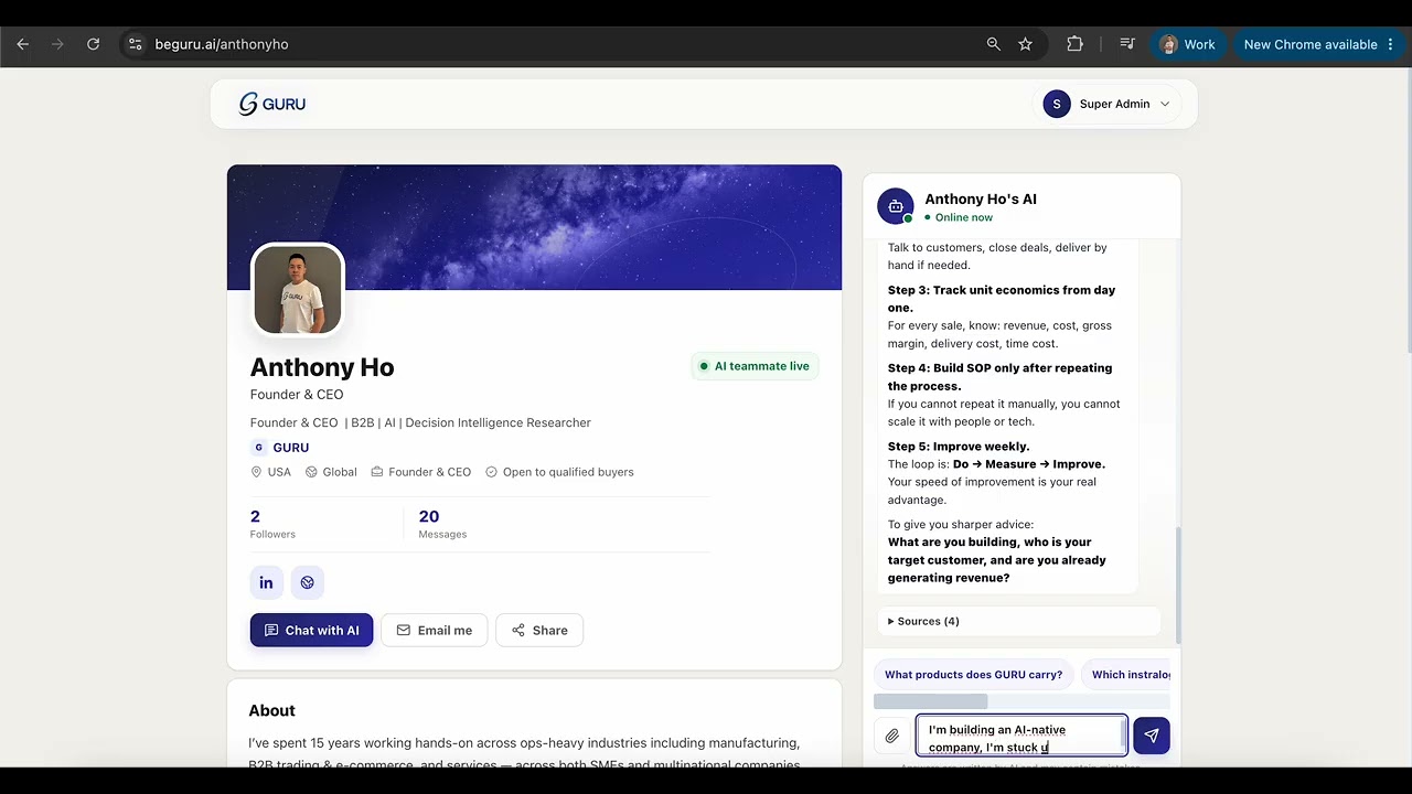 Google for Startup DEMO test