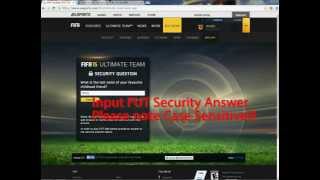 Goldah.com FIFA 15 Tutorial: How to Verify Your FUT Security Answer is Correct? screenshot 3