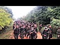 Karenni army KNDF and DMO walk together for freedom Burmese