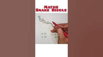 Maths snake Riddle | riddles | puzzle | IQ question | #trick#trending#mathshorts