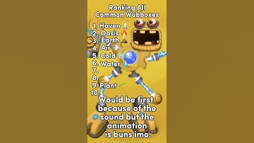 Ranking Every Common Wubbox #mysingingmonsters #msm #wubbox #epicwubbox