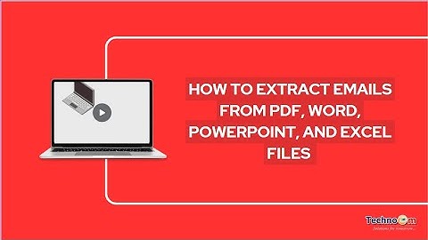 How to Extract Emails from PDF, Word, PowerPoint, and Excel Files | Software Tool