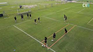 2  Ejercicio de velocidad con pelota - Tareas de entrenamiento - Fútbol Femenino CAB screenshot 3