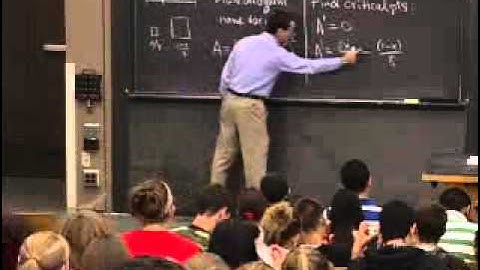 Lec 12, 18 01, Related Rates, Max Min, Word Problem 1 Contd Critical Points