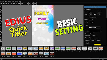 Edius Quick Titler Besic Setting//edius me mixing kaise kare#Video editing tutorial in hindi//Edius