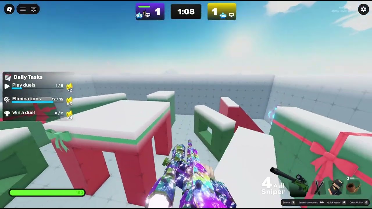 1v1 Knife guy whit sniper.